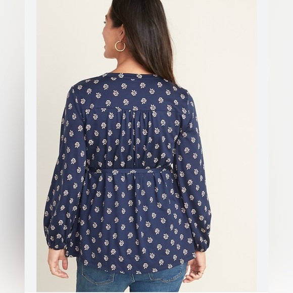 Old Navy Maternity V Neck tie tunic size XL - Picture 2 of 5